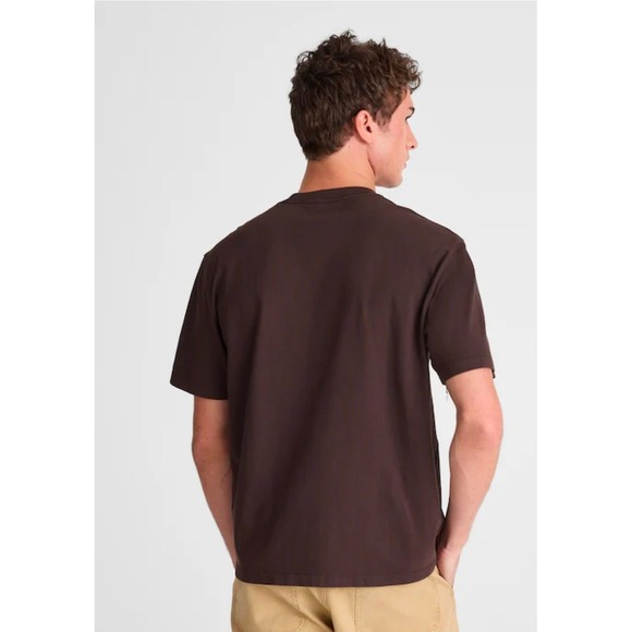Madewell Mens The Vintage Tee S Brown Heavyweight Short Sleeve Cotton T-Shirt - Picture 2 of 9